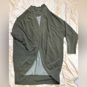 Ten tree olive green circle cardigan